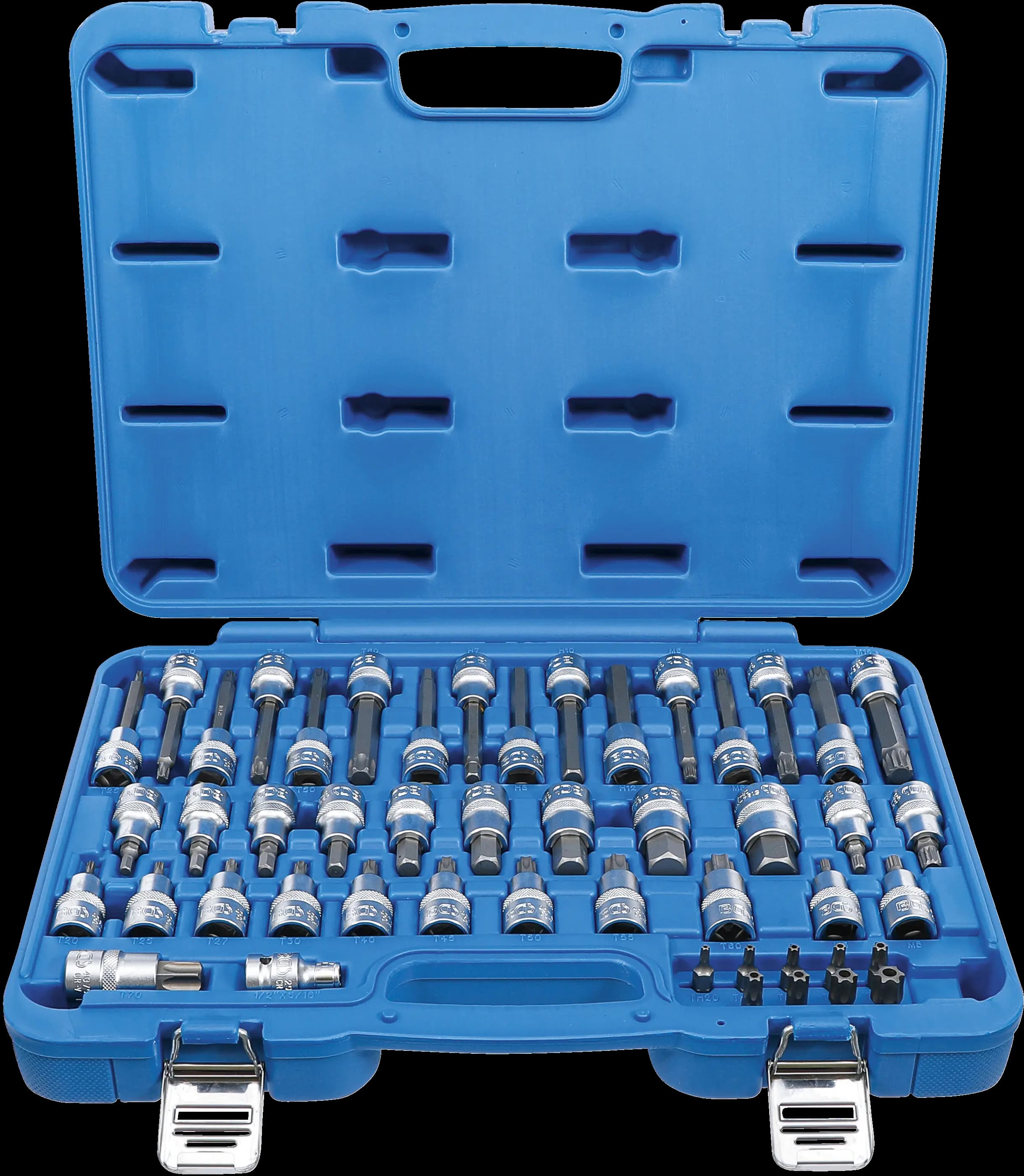 Sada nástrčných hlavic Torx, XZN a imbus 1/2" a 5/16", 49 ks - B5188