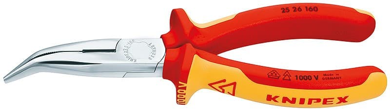 Půlkulaté kleště s břity chromované 160 mm  - 2526160
