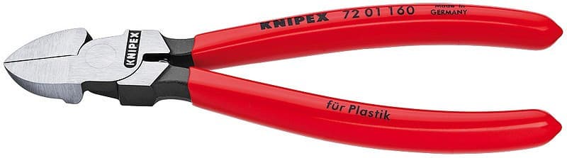 Boční štípací kleště na umělou hmotu potaženo plastem 160 mm  - 7201160