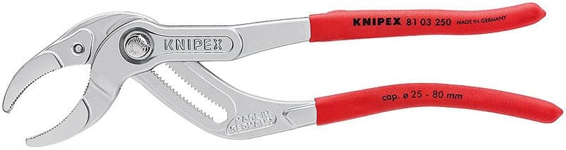 Kleště na sifony a krimpovací kleště pro konektory chromované 250 mm  - 8103250
