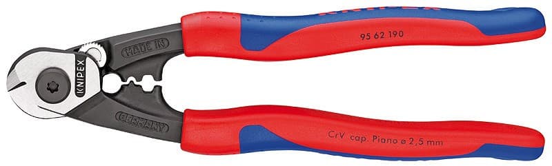 Nůžky na dráty dratěná lana kováno 190 mm  - 9562190
