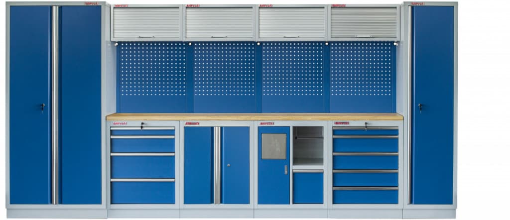Kvalitní PROFI BLUE dílenský nábytek 4235 x 495 x 2000 mm - MTGS1301AJ