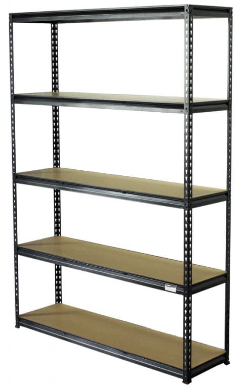 Policový regál PREMIUM, 5 polic - 1200 x 410 x 1830 mm - AH007