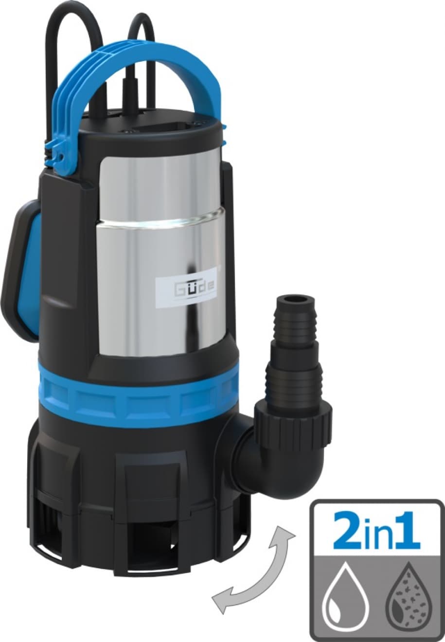 Kombinované ponorné čerpadlo Güde GS 750.1 2v1, 750 W