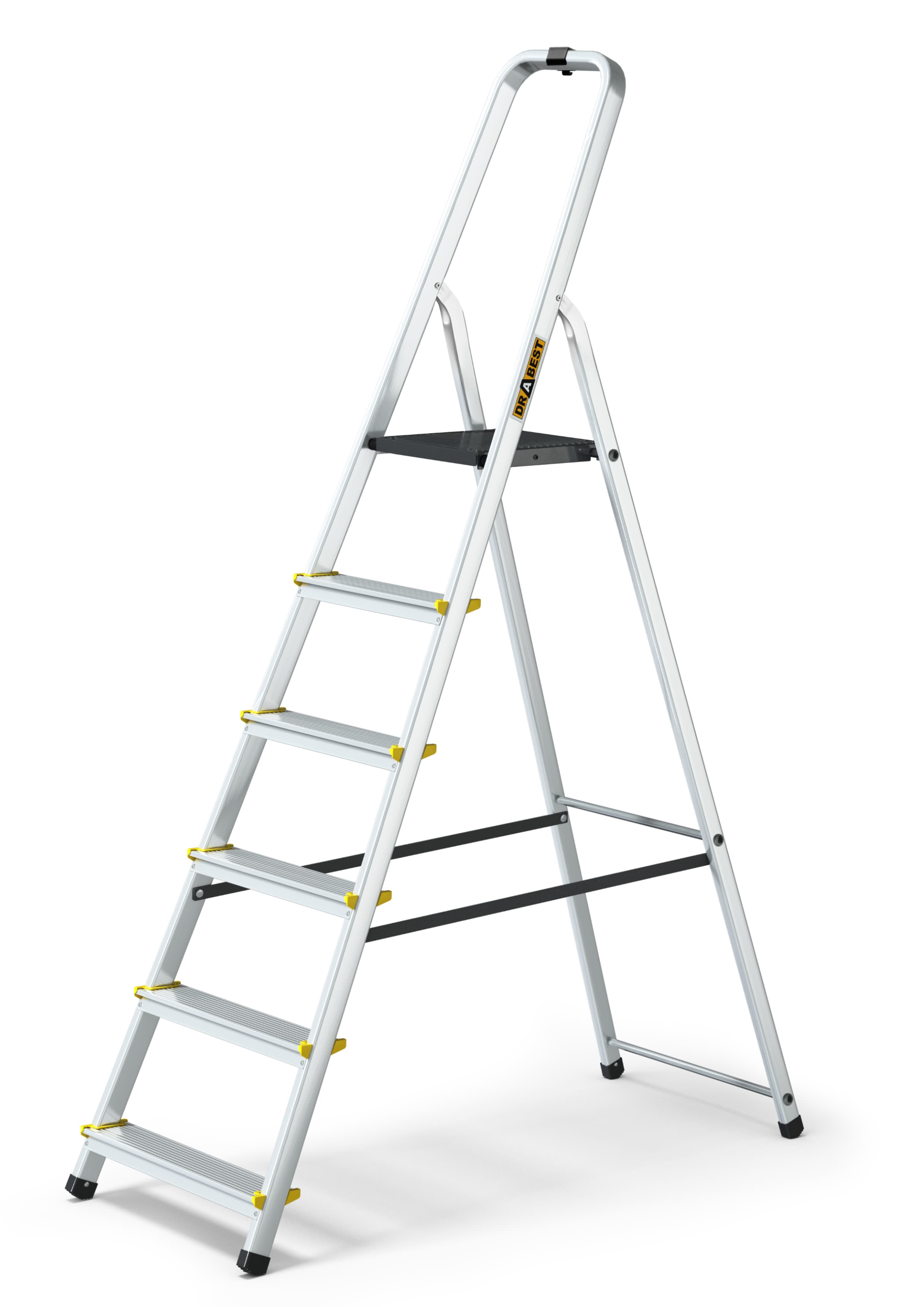 Hliníkové schůdky, 6 stupňů, 3,19m, max. zátěž 150 kg