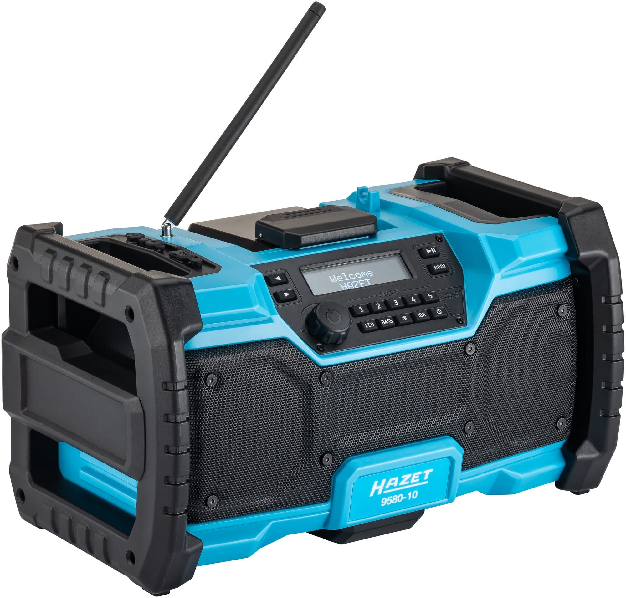 AKU DAB rádio, Bluetooth, hybrid 18 V a 230 V, Hazet 9580-10 - HA264971