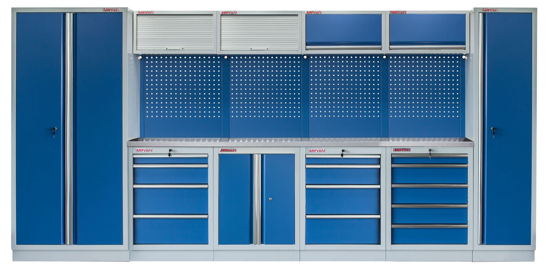 Kvalitní PROFI BLUE dílenský nábytek 4235 x 495 x 2000 mm - MTGS1300A44