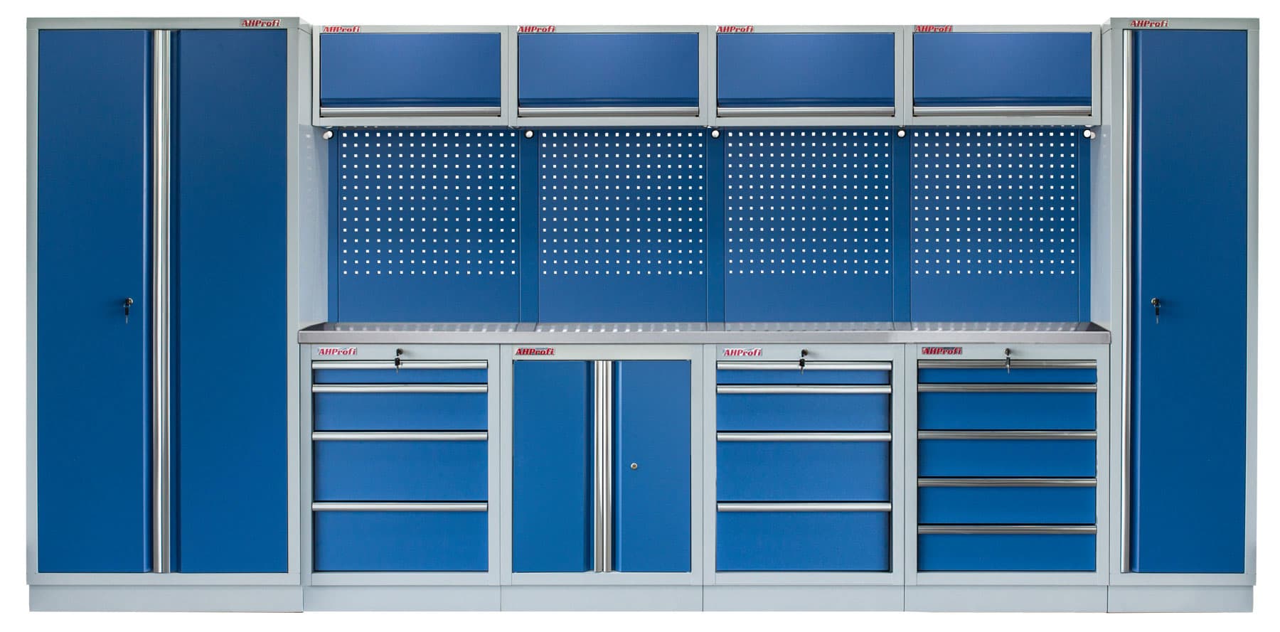 Kvalitní PROFI BLUE dílenský nábytek 4235 x 495 x 2000 mm - MTGS1300A55