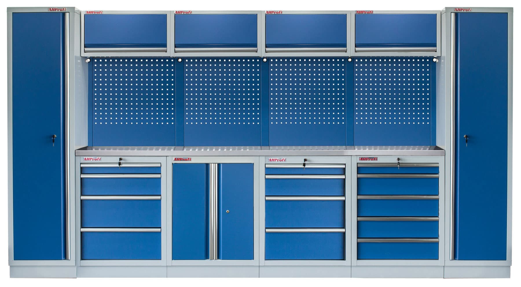 Kvalitní PROFI BLUE dílenský nábytek 3920 x 495 x 2000 mm - MTGS1300A88