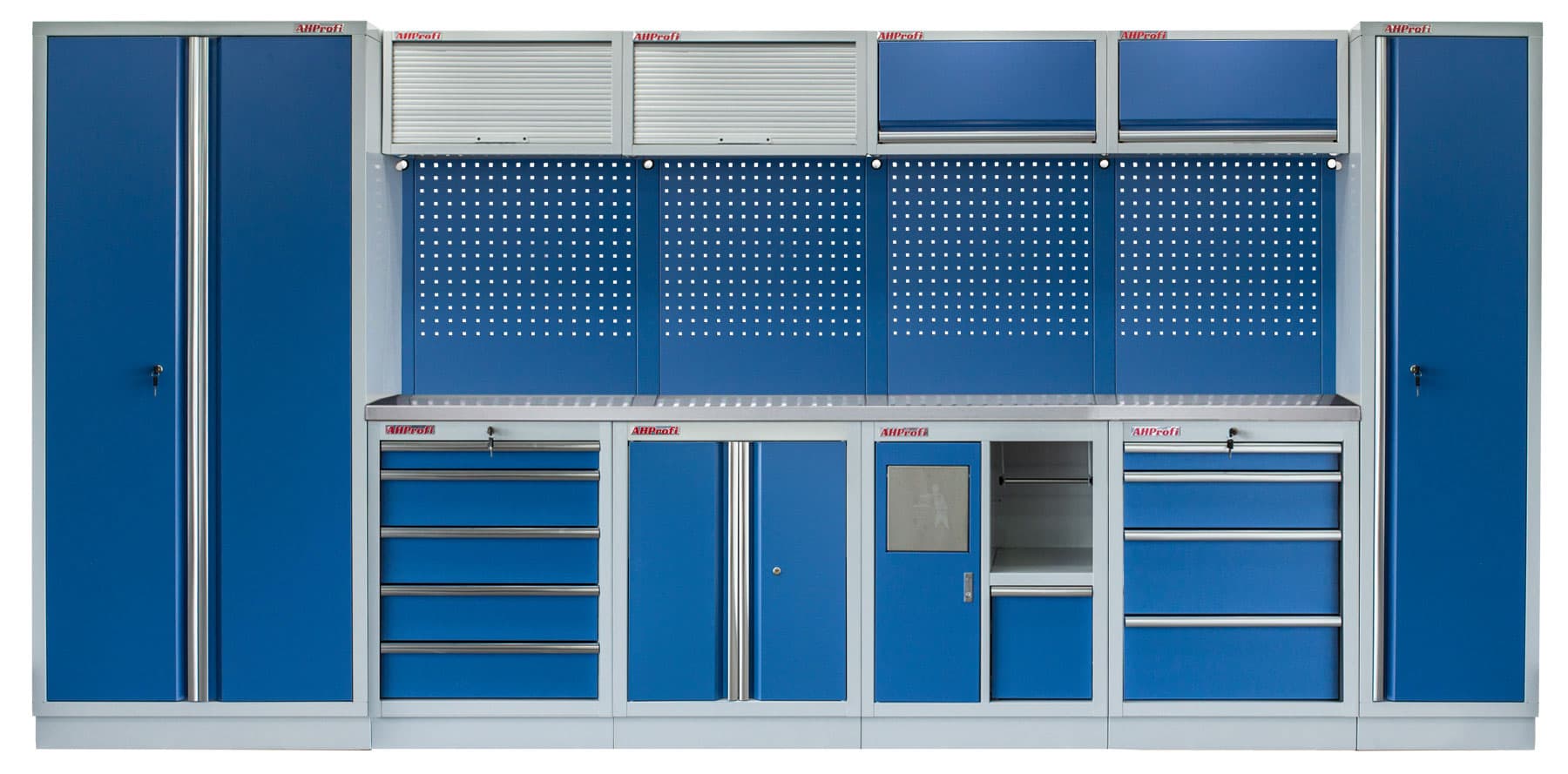 Kvalitní PROFI BLUE dílenský nábytek 4235 x 495 x 2000 mm - MTGS1301AU