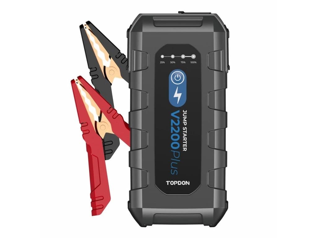 Startovací zdroj a tester baterií 2v1 TOPDON V2200Plus, 16 000 mAh