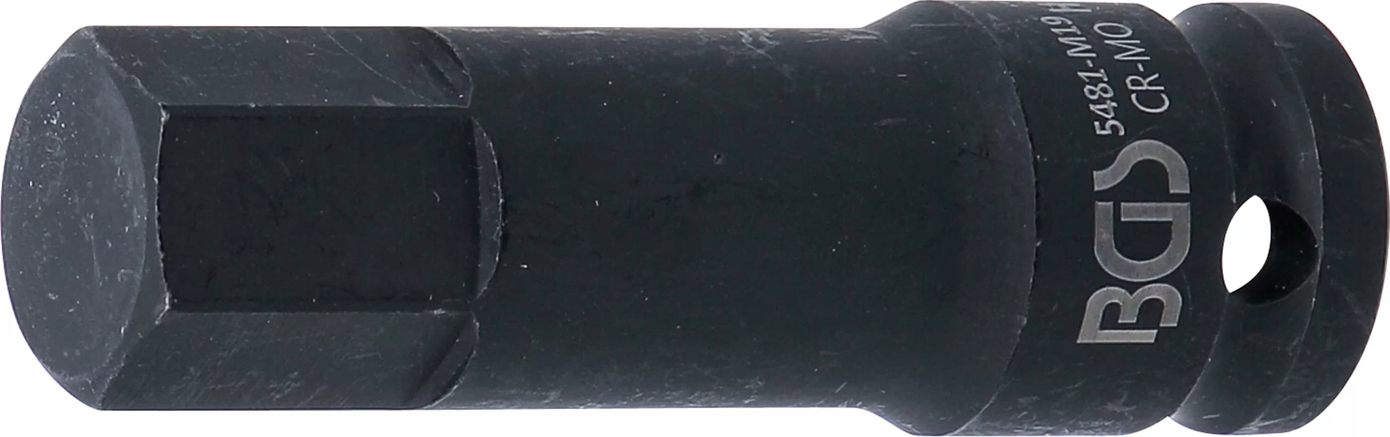 Rázový nástrčný klíč HEX 1/2", 19 mm, prodloužený - B5481-M19