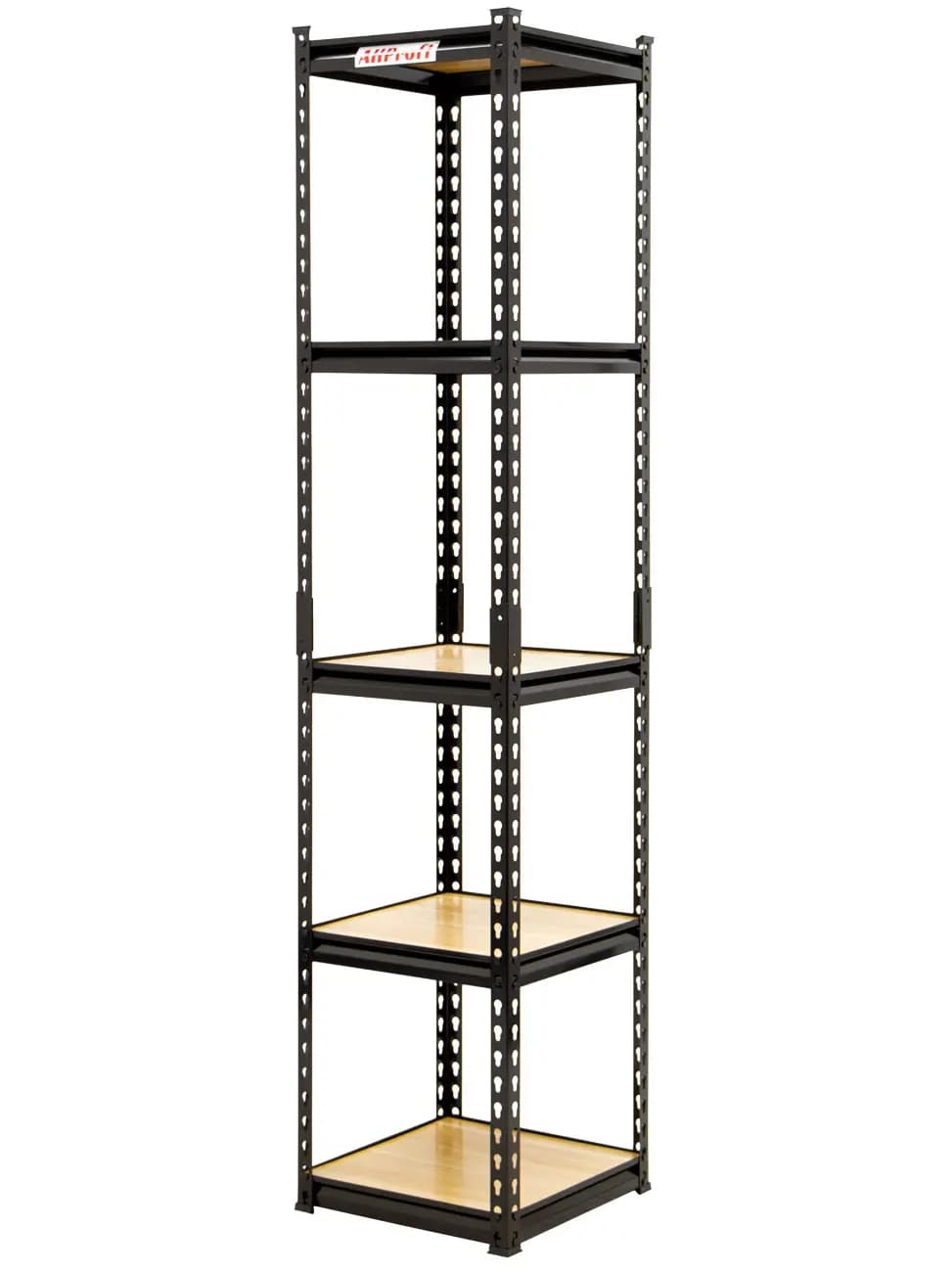 Policový regál STYLE, 5 polic, 400 x 400 x 1830 cm - AH2009