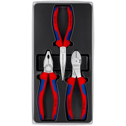 Sada kleští Knipex v plastové výplni, 3 ks - K002011V01