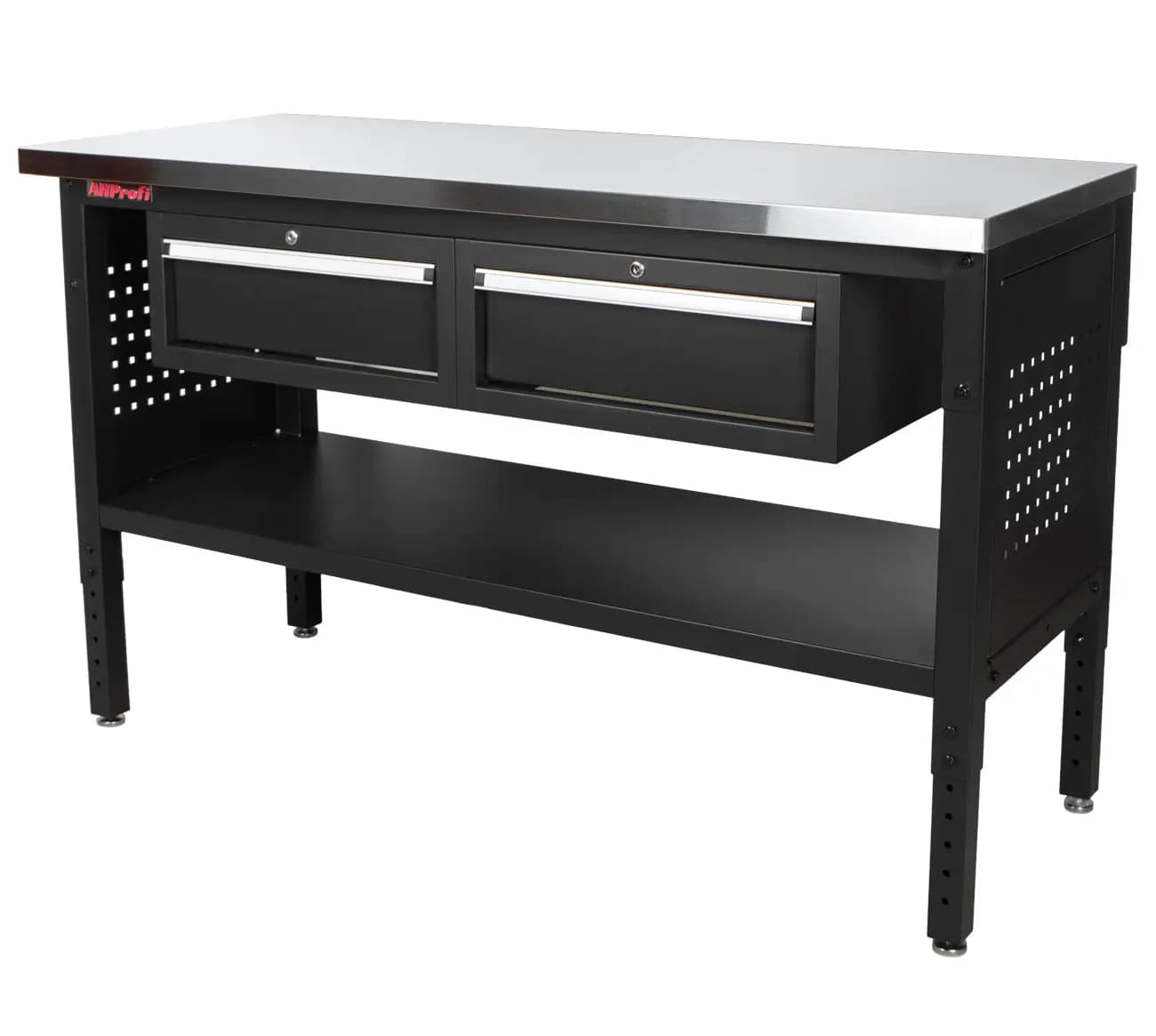 Dílenský stůl EXPERT s nerezovou deskou, 2 zásuvky - TSP6024SBAL1